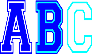 Plotterdatei Schrift College SVG - Sewando