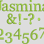 Stickdatei ABC 25mm Buchstaben Schrift Alphabet Set 605 - Sewando