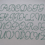 Stickdatei Redwork ABC Buchstaben ca. 40mm Zahlen Set 136 - Sewando