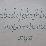 Stickdatei Redwork ABC Buchstaben ca. 40mm Zahlen Set 136 - Sewando