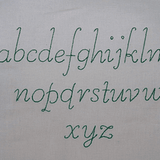 Stickdatei Redwork ABC Buchstaben ca. 40mm Zahlen Set 136 - Sewando