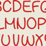 Stickdatei ABC ca. 5cm Buchstaben Schrift Alphabet Set 461 - Sewando