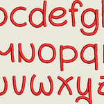 Stickdatei ABC 2,5cm Buchstaben Schrift Alphabet Set 461 - Sewando