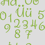 Stickdatei ABC ca. 2,5cm Buchstaben Schrift Set 617 In Love 4 - Sewando