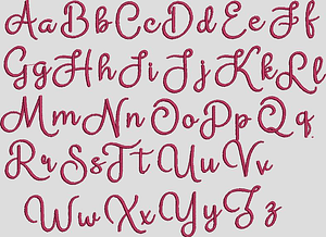 Stickdatei Buchstaben ca. 2,5cm Set 620 - Sewando