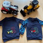 Stickdatei Zahl Geburtstag Applikation Traktor Set 439 - Sewando