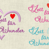 Stickdatei Baby Füße, Zeit für Wunder Herz 625 - Sewando