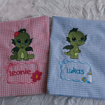 Stickdatei Baby Dino Drache Dinosaurier Set 385 - Sewando