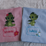 Stickdatei Baby Dino Drache Dinosaurier Set 385 - Sewando