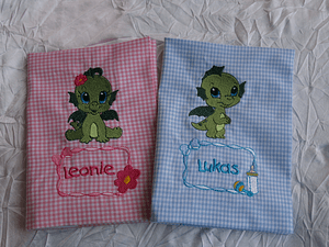 Stickdatei Baby Dino Drache Dinosaurier Set 385 - Sewando