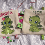 Stickdatei Baby Dino Drache Dinosaurier Set 385 - Sewando