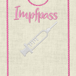 Stickdatei Impfpass In the Hoop Spritze Set 625/b - Sewando