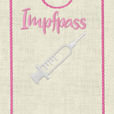 Stickdatei Impfpass In the Hoop Spritze Set 625/b - Sewando