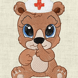 Stickdatei Teddy U-Heft Impfpass In the Hoop 625/T1 - Sewando