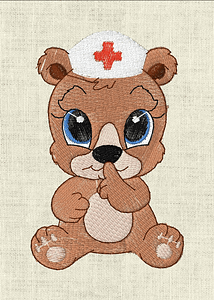 Stickdatei Teddy U-Heft Impfpass In the Hoop 625/T1 - Sewando