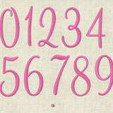 Stickdatei Monogramm mit Blumen Schrift ca. 70mm Set 397e - Sewando