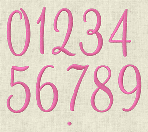 Stickdatei Monogramm mit Blumen Schrift ca. 70mm Set 397e - Sewando