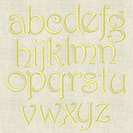 Stickdatei Monogramm mit Blumen Schrift ca. 70mm Set 636 - Sewando