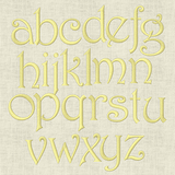 Stickdatei Monogramm mit Blumen Schrift ca. 70mm Set 636 - Sewando