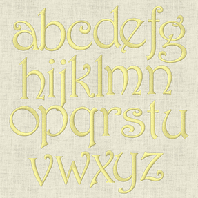 Stickdatei Monogramm mit Blumen Schrift ca. 70mm Set 636 - Sewando
