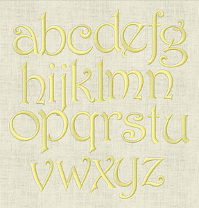 Stickdatei Monogramm mit Blumen Schrift ca. 70mm Set 636 - Sewando