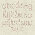 Stickdatei Monogramm mit Blumen ca. 30mm ABC Buchstaben Schrift Set 93 - Sewando