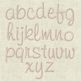 Stickdatei Monogramm mit Blumen ca. 30mm ABC Buchstaben Schrift Set 93 - Sewando