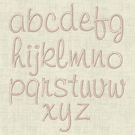 Stickdatei Monogramm mit Blumen ca. 30mm ABC Buchstaben Schrift Set 93 - Sewando