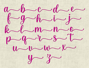 Stickdatei Schrift mit Herzen In Love 3 ca. 25mm Set 641 - Sewando