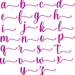 Plotterdatei Schrift mit Herzen, Buchstaben, Alphabet SVG Set 641 - Sewando
