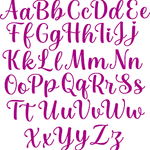 Plotterdatei Schrift mit Herzen, Buchstaben, Alphabet SVG Set 641 - Sewando