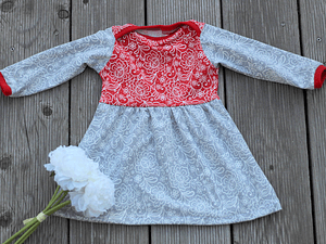 Schnittmuster Newborn LOU Kleid oder Tunika Gr. 50-92 : - Sewando
