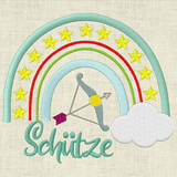 Stickdatei Sternzeichen Regenbogen Horoskop Set 643 - Sewando
