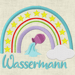 Stickdatei Sternzeichen Regenbogen Horoskop Set 643 - Sewando