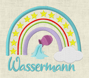 Stickdatei Sternzeichen Regenbogen Horoskop Set 643 - Sewando