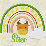 Stickdatei Sternzeichen Regenbogen Horoskop Set 643 - Sewando