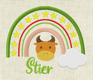 Stickdatei Sternzeichen Regenbogen Horoskop Set 643 - Sewando