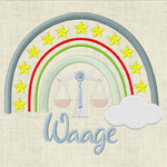 Stickdatei Sternzeichen Regenbogen Horoskop Set 643 - Sewando