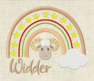 Stickdatei Sternzeichen Regenbogen Horoskop Set 643 - Sewando
