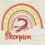 Stickdatei Sternzeichen Regenbogen Horoskop Set 643 - Sewando