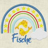 Stickdatei Sternzeichen Regenbogen Horoskop Set 643 - Sewando