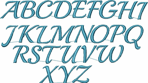 Stickdatei Schrift Alphabet, ABC Zahlen 25mm Set 401 - Sewando