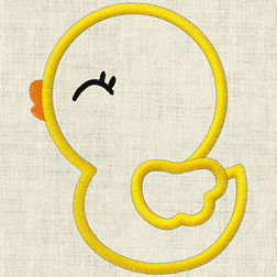 Stickdatei Schmusetuch Baby Ente und Gesicht / Schnullertuch In the Hoop 650 - Sewando
