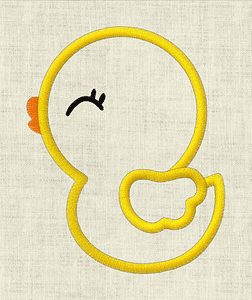 Stickdatei Schmusetuch Baby Ente und Gesicht / Schnullertuch In the Hoop 650 - Sewando