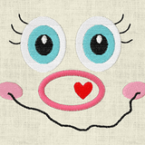 Stickdatei Schmusetuch Baby Ente und Gesicht / Schnullertuch In the Hoop 650 - Sewando