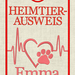 Stickdatei Impfpass Heimtierausweis Set 650 - Sewando