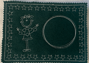 Stickdatei Strichmännchen Weihnachten 5 Mug Rug Set 651 - Sewando