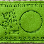Stickdatei Strichmännchen Weihnachten 5 Mug Rug Set 651 - Sewando