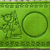 Stickdatei Strichmännchen Weihnachten 5 Mug Rug Set 651 - Sewando