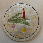 Stickdatei Geschenkset 652 Weihnachten Mug Rug Untersetzer Schokihülle - Sewando